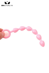 SMT4605 - Đồ chơi hậu môn anal beads dạng chuỗi hình trái tim có tay cầm
