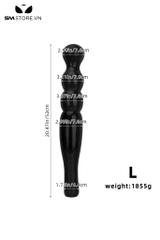 SMT4629 - Anal long 2 đầu dạng chuỗi hạt tăng dần silicon mềm