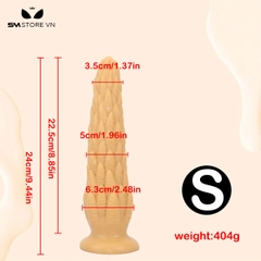 SMT4630 - Anal long silicon khủng lồ có đế dính tường dài 24 và 30cm