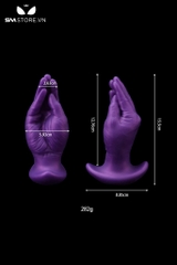 SMT4634 - Anal huge hình bàn tay với đế cong dài 13 và 15cm