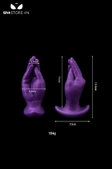 SMT4634 - Anal huge hình bàn tay với đế cong dài 13 và 15cm