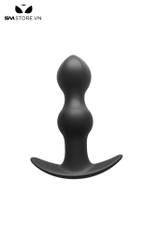 SMT4652 - Anal beads với chuỗi hạt tròn và đế cong silicon mềm dài 12cm