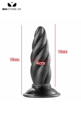 SMT4653 - Butt plug có đế dính tường thiết kế hình xoắn ốc dài 15cm
