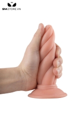 SMT4653 - Butt plug có đế dính tường thiết kế hình xoắn ốc dài 15cm