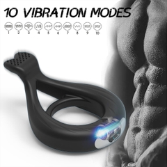 SMT4654 - Vòng rung dương vật hình đuôi cá điều khiển từ xa dài 105mm