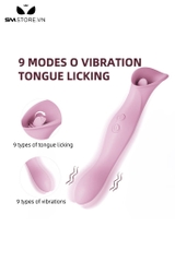 SMT4668 - Lưỡi rung cầm tay có 9 tần số sạc điện chống nước dài 216mm
