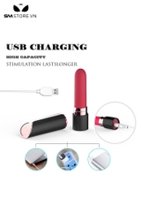 SMT4673 - Máy rung ngụy trang thỏi son dài 8cm silicon mềm và sạc điện