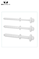 SMT4687 - Sounding niệu đạo silicon đầu nấm với chuỗi hạt hình ô rỗng ruột
