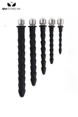 SMT4688 - Sounding silicon kích thích niệu đạo có nắp chặn inox rỗng giữa