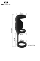 SMT4711 - Vòng đeo dương vật silicon kích thích 3 điểm tích hợp đèn led