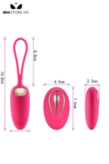 SMT4712 - Trứng rung mini không dây điều khiển từ xa sạc điện dài 16.8cm