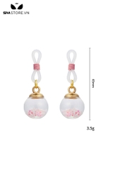 SMT4739 - Kẹp ngực nipple play silicon với hình quả cầu dạ quang