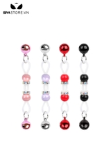 SMT4748 - Kẹp ti play nipple 2 đầu với dây silicon đàn hồi mix chuông