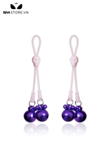 SMT4755 - Kẹp ti nipple play dạng thít với dây silicon đính 2 chuông