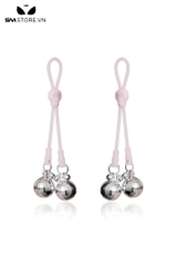 SMT4755 - Kẹp ti nipple play dạng thít với dây silicon đính 2 chuông