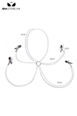 SMT4767 - Kẹp âm vật và ngực thiết kế 4 đầu có dây đeo vòng qua cổ