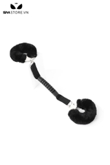 SMT4773 - Còng tay tình yêu lót lông mềm mại có tay cầm silicon rãnh