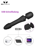 SMT4475 - Chày rung tình yêu silicon và sưởi ấm với đường vân ngang