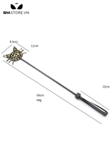 SMT4835 - Roi da BDSM hình đầu mèo có râu họa tiết da báo dài 67 và 69cm
