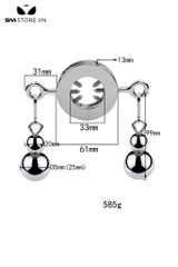 SMT4868 - Tạ đeo tinh hoàn với đinh vít quanh bằng inox không gỉ