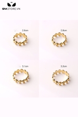SMT4871 - Vòng đeo cu inox hình đầu lâu liền nhau có 4 kích cỡ