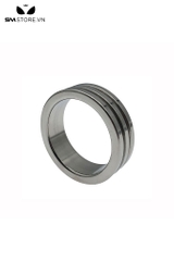 SMT4872 - Vòng đeo dương vật inox không gỉ với rãnh kép và 4 size