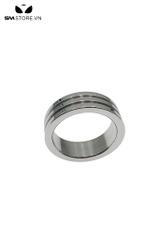 SMT4872 - Vòng đeo dương vật inox không gỉ với rãnh kép và 4 size