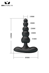 SMT4896 - Anal beads máy rung hậu môn Pretty Love sạc điện dài 12cm