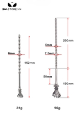 SMT4912 - Đồ chơi niệu đạo nam sounding inox dạng chuỗi hạt tròn nối tiếp