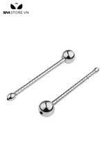 SMT4913 - Sounding inox thanh niệu đạo lượn sóng đầu bo tròn có lỗ