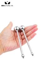 SMT4913 - Sounding inox thanh niệu đạo lượn sóng đầu bo tròn có lỗ
