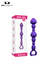 SMT4924 - Anal bead silicon hình mũi tên mix chuỗi hạt liền dài 135mm