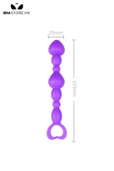 SMT4924 - Anal bead silicon hình mũi tên mix chuỗi hạt liền dài 135mm