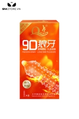 SMT4982 - Bao cao su 9d răng sói gai lớn kéo dài thời gian hộp 8 cái