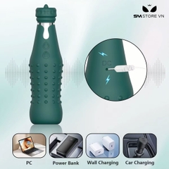 SMT5016 - Lưỡi rung ngụy trang hình chai nước bề mặt có gai và sạc điện