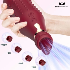 SMT5016 - Lưỡi rung ngụy trang hình chai nước bề mặt có gai và sạc điện