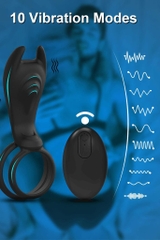 SMT5042 - Vòng đeo dương vật rung thiết kế Batman có 10 tần số
