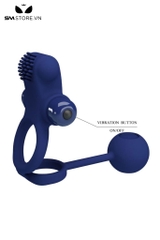 SMT5048 - Vòng đeo dương vật có 10 tần số rung mix viên bi tròn nhỏ