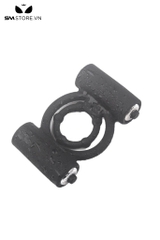 SMT5054 - Vòng đeo dương vật thiết kế lồng nhau có ống rung 2 bên
