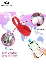 SMT5055 - Vòng đeo cu rung phần đầu thiết kế hoa hồng điều khiển xa