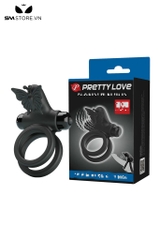 SMT5065 - Vòng rung đeo cu Pretty Love silicon phần trên mix con bướm