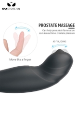 SMT5066 - Vòng đeo dương vật rung thiết kế hở mix butt plug điều khiển xa