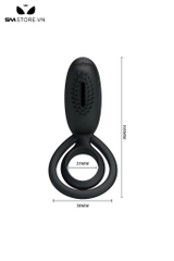 SMT5067 - Vòng rung tình yêu Pretty Love với bề mặt gai mềm dài 105mm