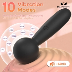 SMT5082 - Chày rung tình yêu mini với đầu trơn có 10 tần số dài 112mm