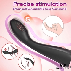 SMT5083 - Chày rung tình yêu 2 đầu có độ cong nhẹ có 10 chế độ