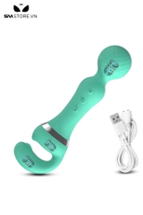SMT5086 - Chày rung tình yêu 2 đầu thiết kế chữ U xoay 360 độ dài 21cm