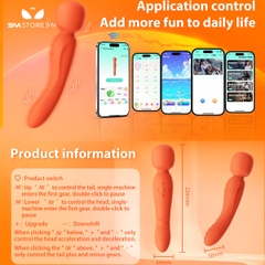 SMT5087 - Chày rung tình yêu 2 đầu điều khiển qua APP có 10 chế độ