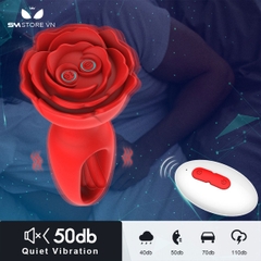 SMT5111 - Máy rung hậu môn silicon thiết kế dạng rỗng điều khiển từ xa
