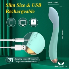 SMT5138 - Máy rung dáng cong nhẹ mô phỏng ngón tay cái dài 174mm