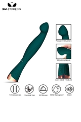 SMT5153 - Máy rung đầu dương vật dáng cong có 10 tần số dài 22.5cm